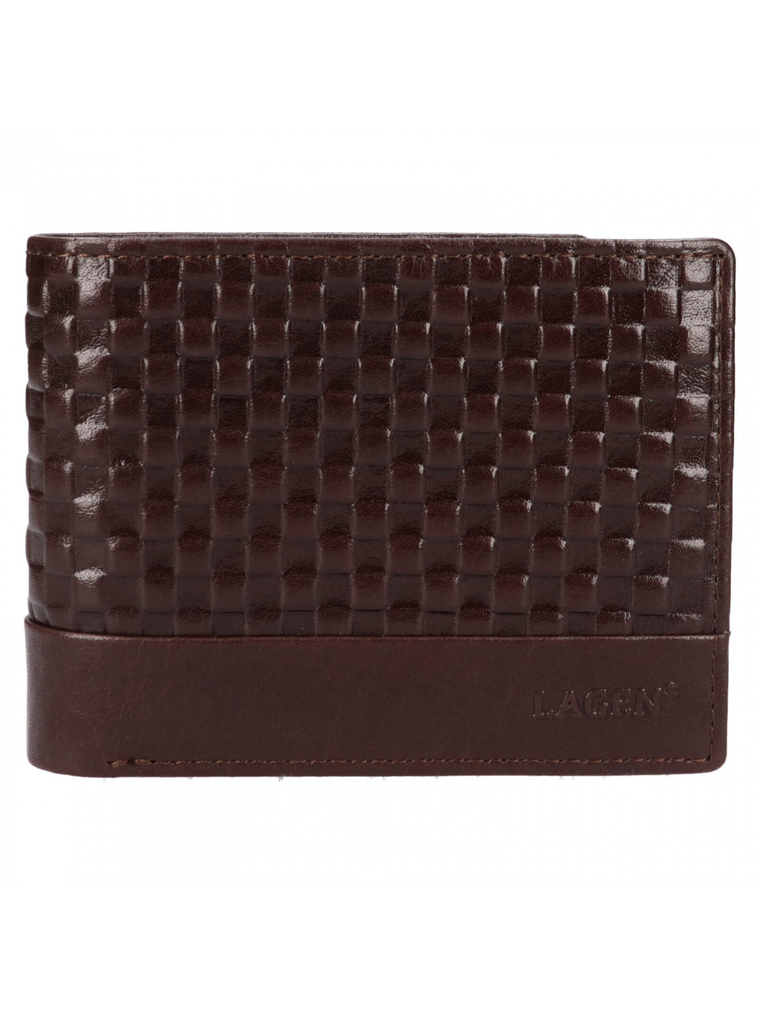 Pánská kožená peněženka Lagen Telmo – hnědá